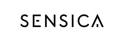 Sensica logo in black on a white background